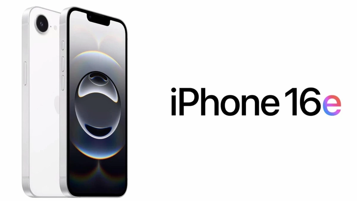 immagine che raffigura il nuovo iphone 16e bianco