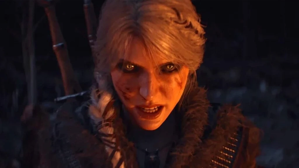 frame del trailer di the witcher 4, primo piano di Ciri